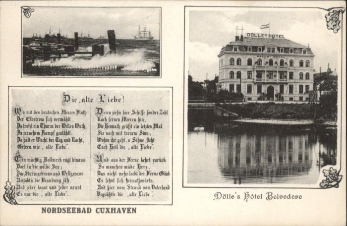 Cuxhaven Nordseebad Cuxhaven Hotel Belvedere Gedicht