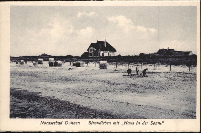 Duhnen Nordsee Duhnen Haus in der Sonne