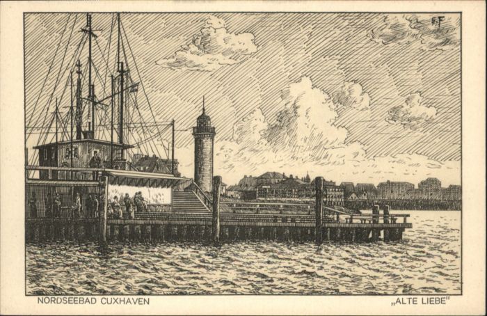 Cuxhaven Nordseebad Cuxhaven Alte Liebe