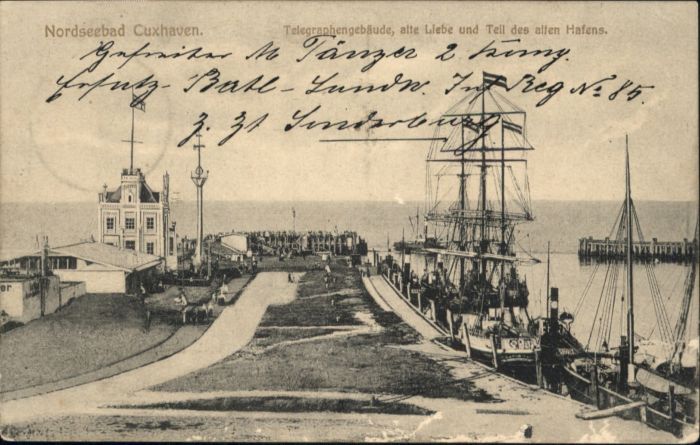 Cuxhaven Nordseebad Cuxhaven Telegraphengebäude Alte Liebe