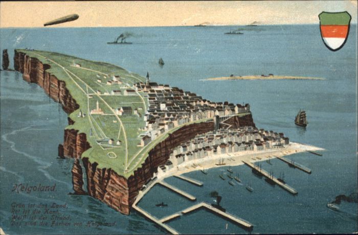 HELGOLAND Insel Schleswig-Holstein Zeppelin