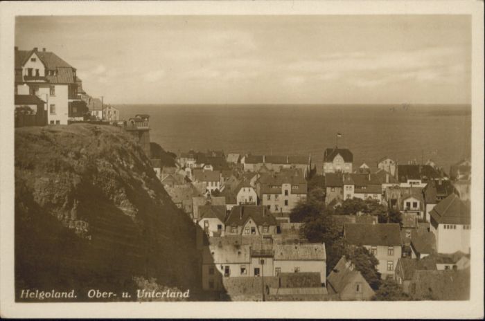HELGOLAND Insel Schleswig-Holstein Oberland Unterland