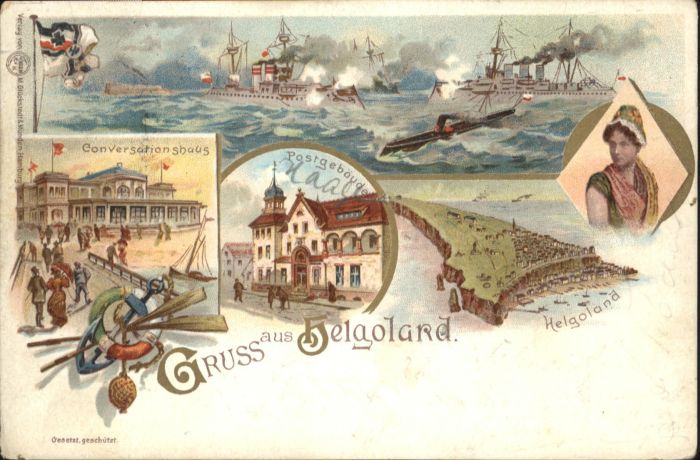 Helgoland Konversationshaus Postgebäude