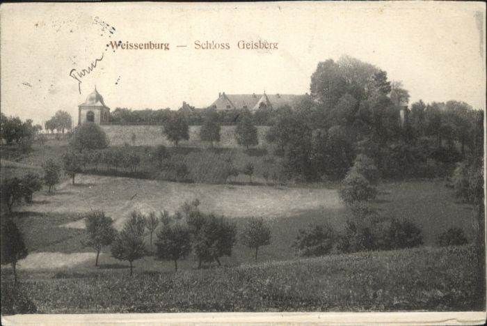 Weissenburg 67 Alsace Weissenburg Schloss Geisberg