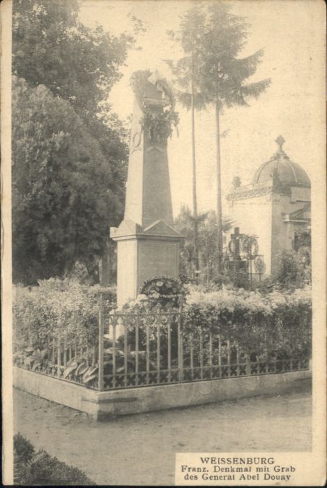 Weissenburg 67 Alsace Weissenburg Franz. Denkmal Grab General