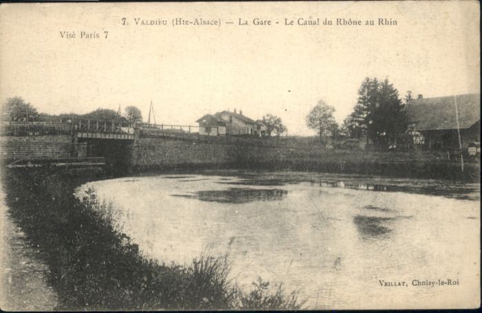 Valdieu-Lutran Gare Canal Rhone au Rhin