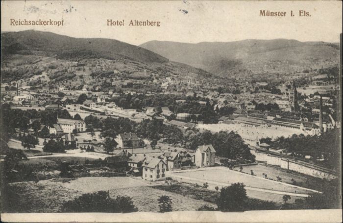 Munster Haut Rhin Elsass Münster Elsass Reichsackerkopf Hotel Al