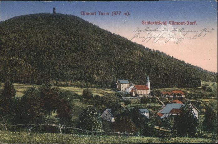 Climont Turm Dorf Schlachtfeld