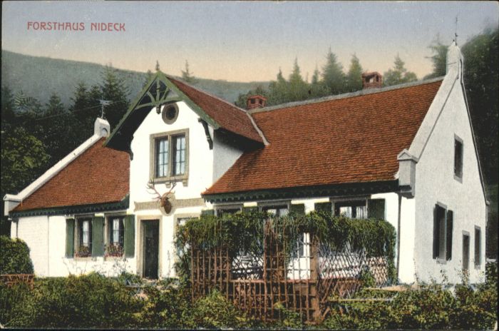 Oberhaslach Bas Rhin Elsass Oberhaslach Forsthaus Nideck