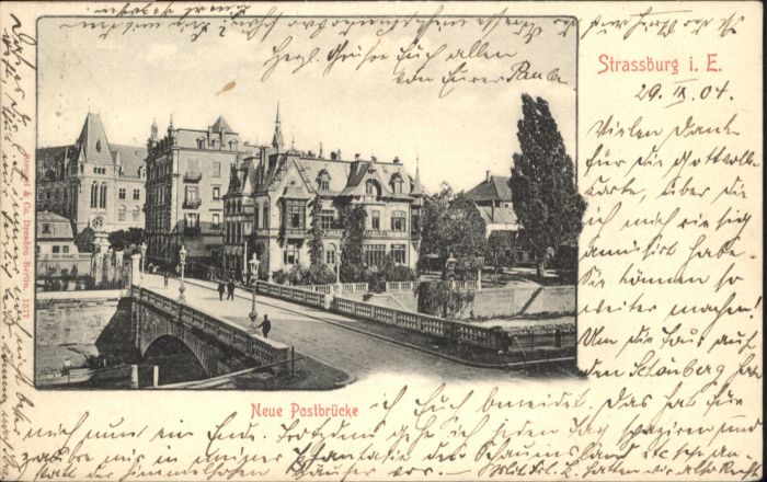 Strasbourg Alsace Strassburg Elsass Postbrücke