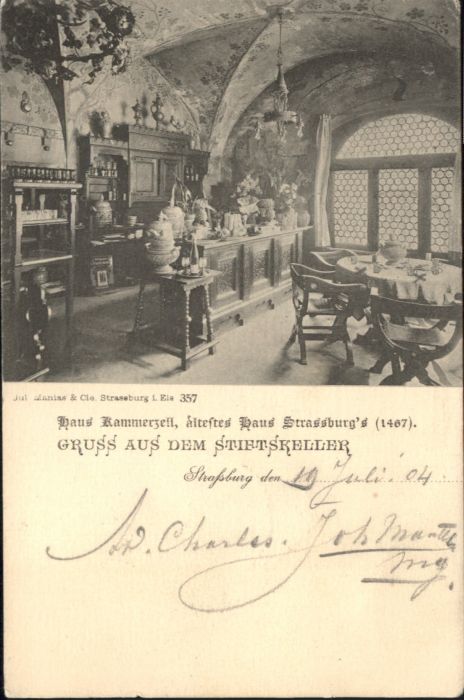 Strasbourg Alsace Strassburg Elsass Haus Kammerzell Stift