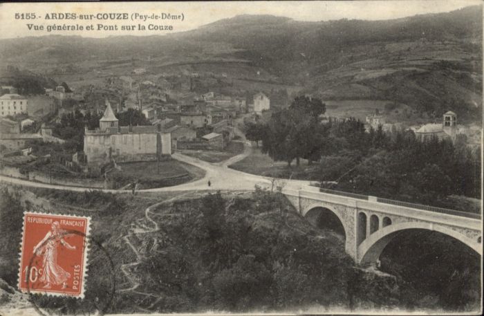 Ardes-sur-Couze Vue generale Pont Couze