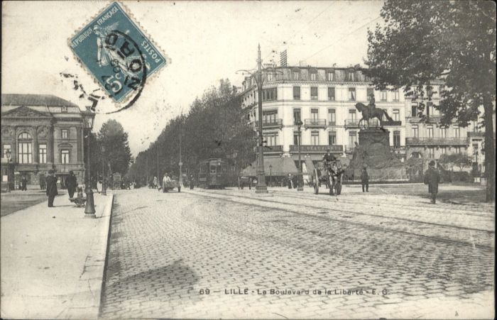 Lille Nord Lille Boulevard Liberte Strassenbahn Ku