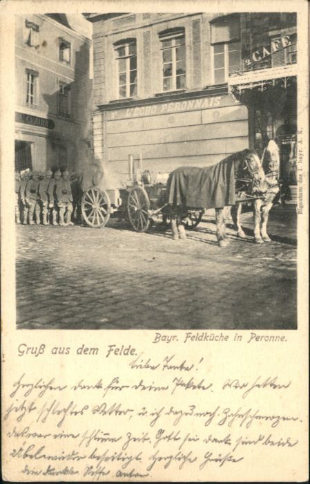 Peronne 80 Somme Peronne Feldküche Kutsche