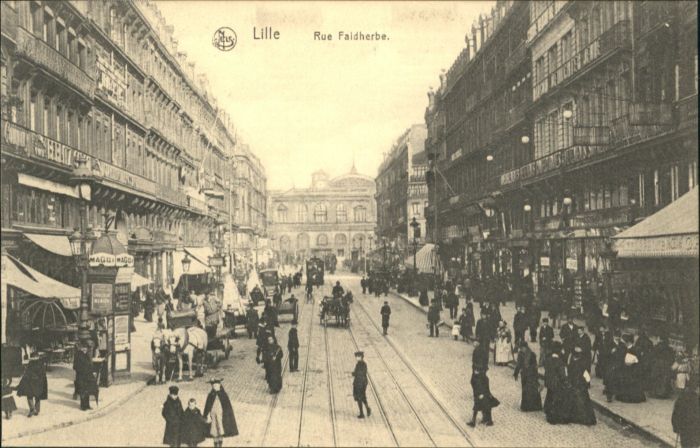 Lille Nord Lille Rue Faidherbe Strassenbahn Kutsch