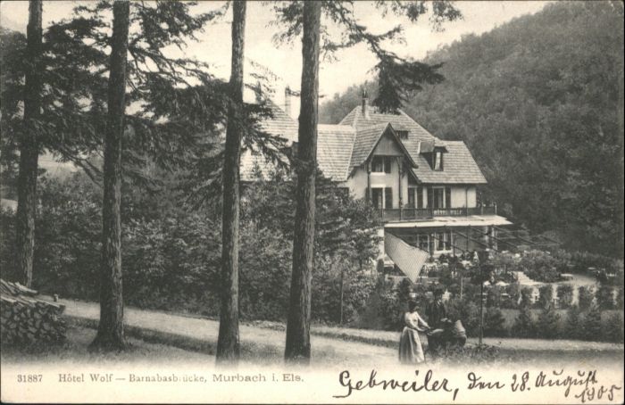 Murbach Elsass Murbach Hotel Wolf Barnabasbrücke