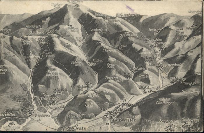 Gebweiler Elsass Fliegeraufnahme