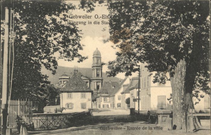 Gebweiler Elsass Entree Ville