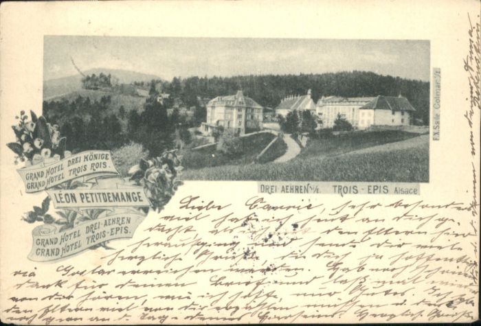 Drei-Aehren Trois-Epis Drei Ähren Grand Hotel Drei Könige Drei