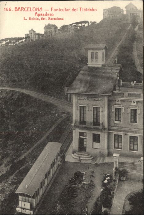 Barcelona Cataluna Barcelona Zahnradbahn Funicular Tibidab