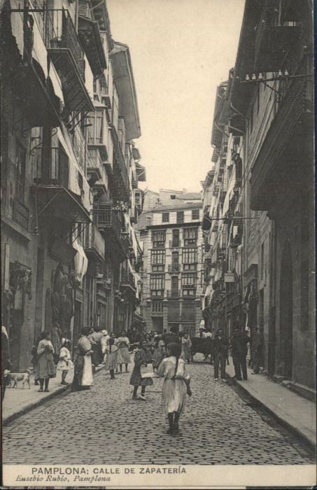 Pamplona Navarra Calle Zapateria