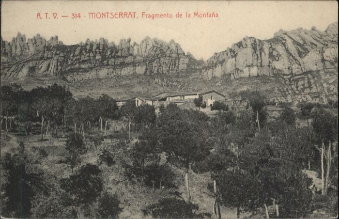 Montserrat Kloster Montserrat Fragmento Montana