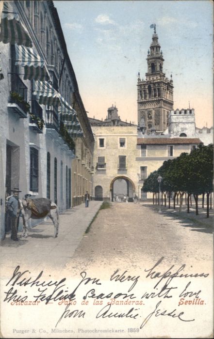 Sevilla Andalucia Sevilla Alcazar Patio Banderas