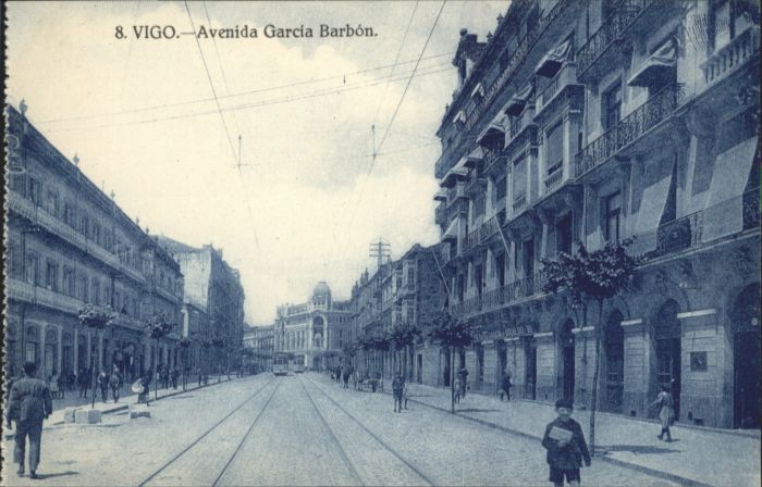 Vigo Galicia Espana Vigo Strassenbahn Avenida Garcia Barbon