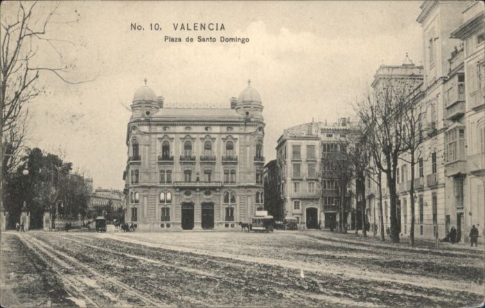 Valencia Valenciana Valencia Pferdebahn Plaza Santo Domingo
