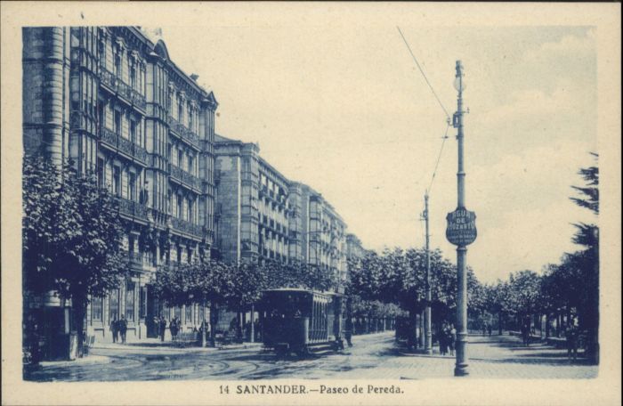 Santander Strassenbahn Paseo Pereda