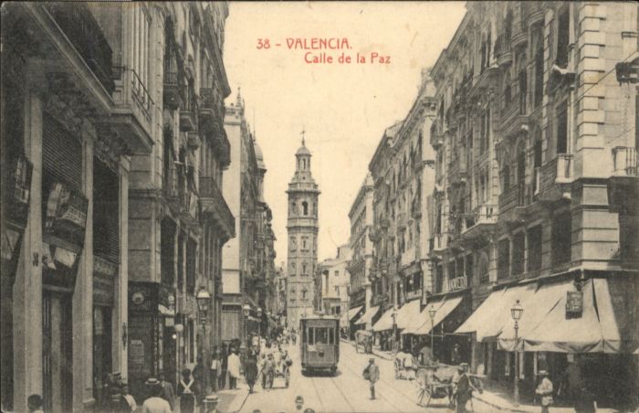 Valencia Valenciana Valencia Strassenbahn Calle Paz