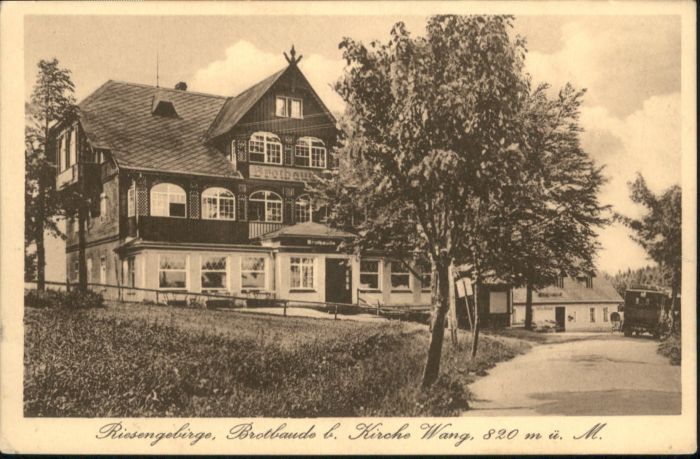 Brotbaude Riesengebirge Brotbaude Kirche Wang Riesengebirge