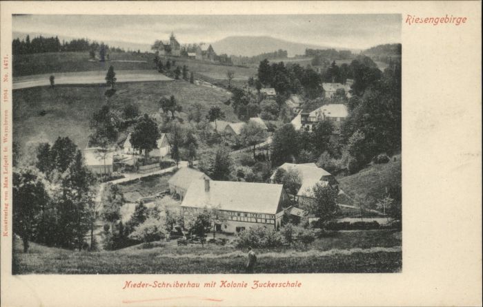 Nieder-Schreiberhau Riesengebirge Kolonie Zuckerschale