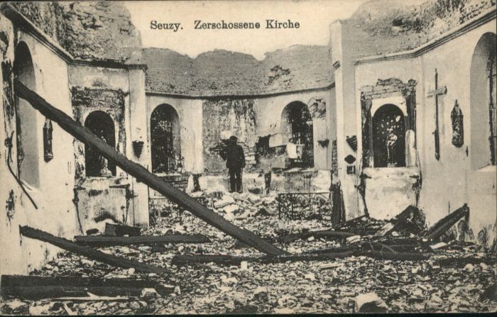 Seuzey Kirche Zerstörung WK1