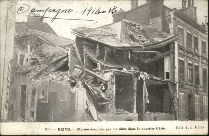 Reims Champagne Ardenne Reims Maison Ecroulee Quartier Ceres Ze