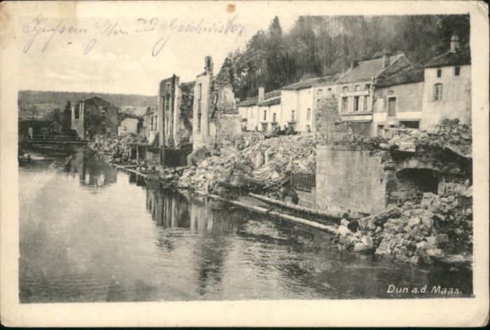 Dun-sur-Meuse Dun Maas Zerstörung