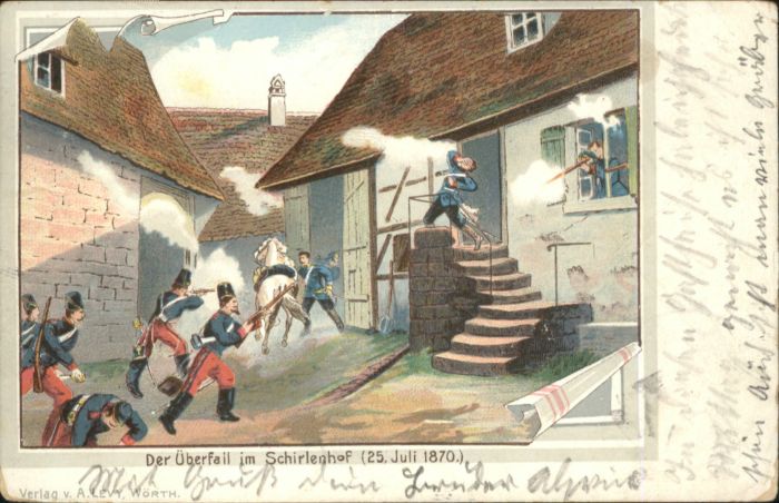 Bitsch Lothringen Bitsch [Stempelabschlag] Schirlenhof Üb