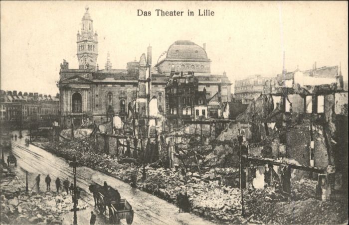 Lille Nord Lille Theater Zerstörung