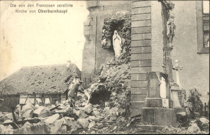 Oberburnhaupt Kirche Zerstörung