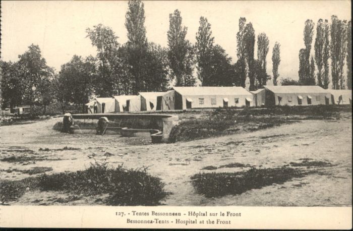 Militaria Lazarett Tentes Bessonneau Hopital sur le Front
