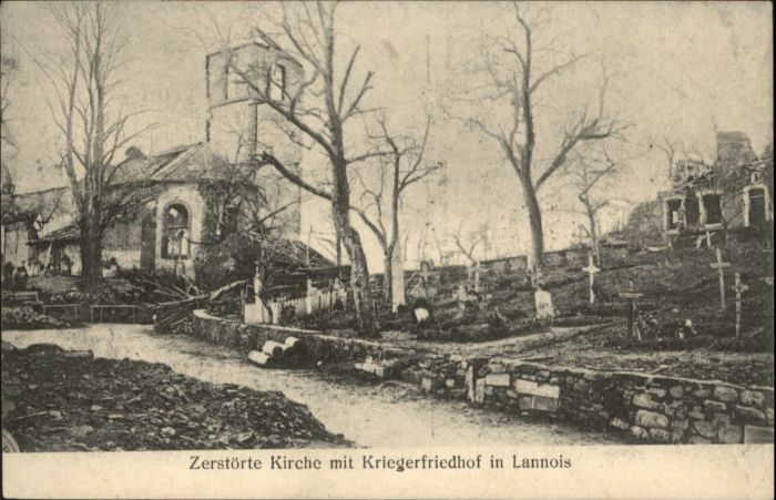 Lannois Kirche Friedhof Zerstörung
