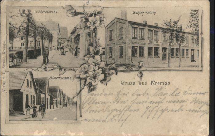 Krempe Holstein Höckerstrasse Schuh-Fabrik Süderstrasse