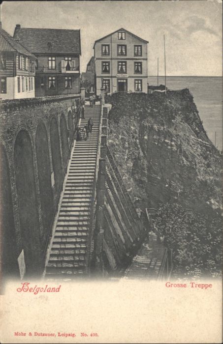 HELGOLAND Insel Schleswig-Holstein Grosse Treppe