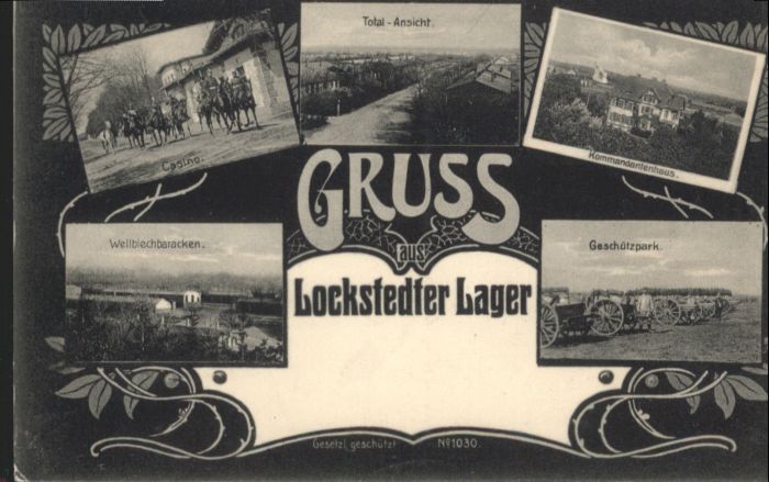 Lockstedt Lager Casino Wellblechbaracken Geschütz