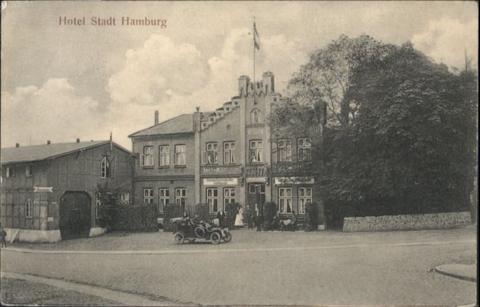 Kellinghusen [Stempelabschlag] Hotel Stadt Hamburg