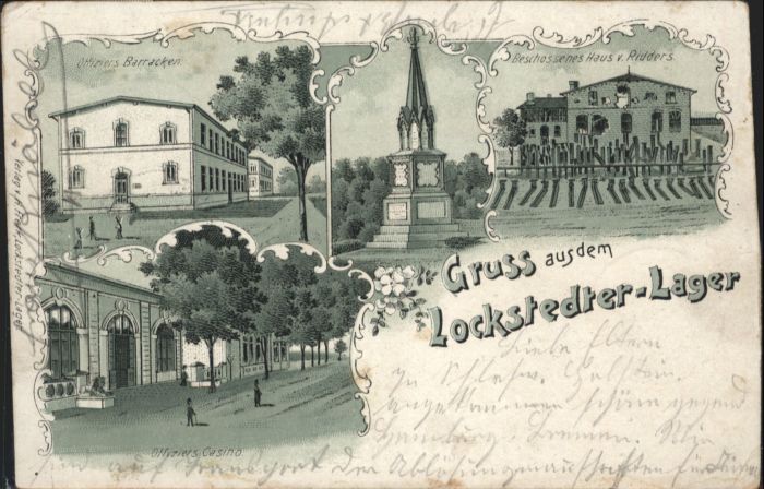 Lockstedt Lager Offiziersbaracke Kasino Litho