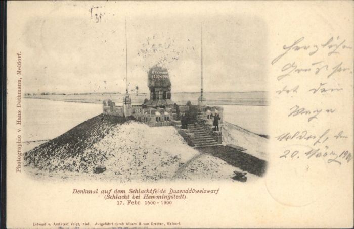 Hemmingstedt Denkmal Schlachtfeld Dusenddüwelswarf