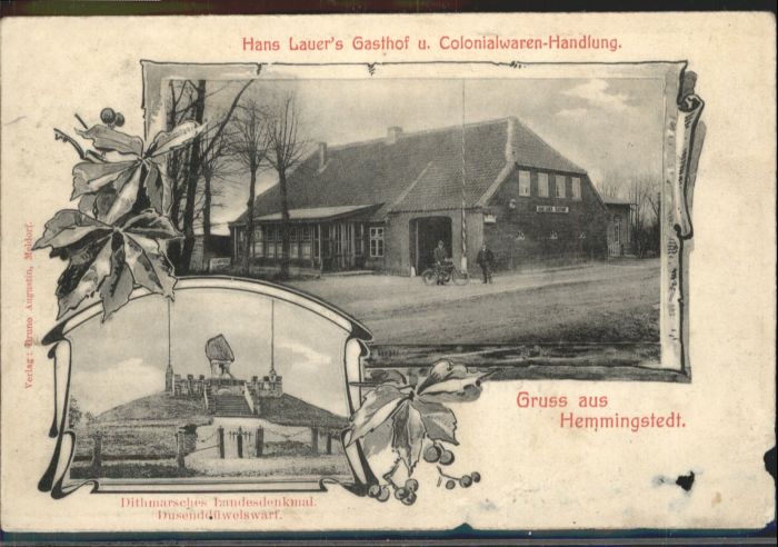 Hemmingstedt Gasthof Hans Lauer Landesdenkmal Dusend