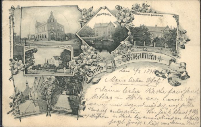 Wesselburen Postamt Chausseestrasse Süderstrasse