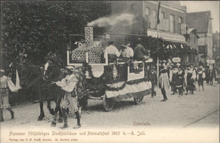 Husum Nordfriesland Husum Stadtjubiläum Heimatfest 1903
